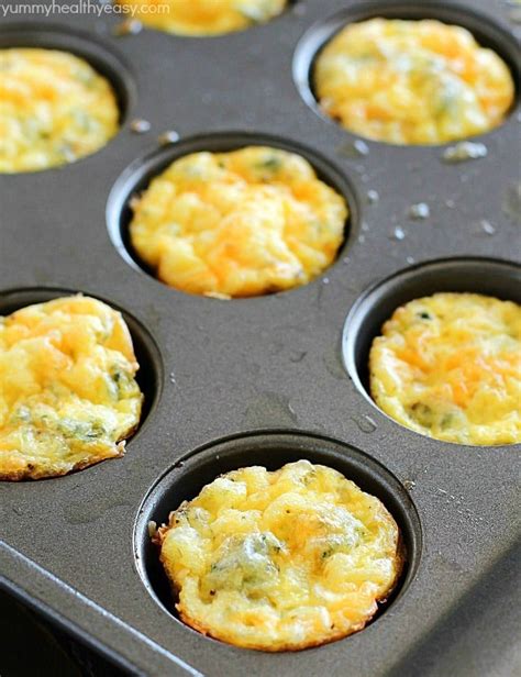 Mini Egg Breakfast Muffins Yummy Healthy Easy