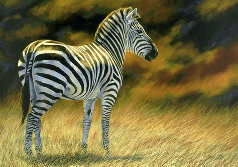 Zebra Painting By Lucie Bilodeau Fine Art America
