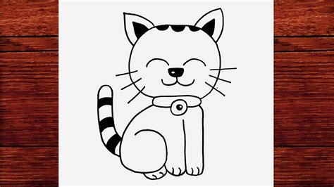 Kedi Nasıl Çizilir How To Draw A Cat Çizim Mektebi Çocuk