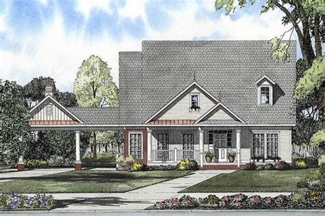 3 Bed Home Plan With Porte Cochere Attached 59289nd Architectural