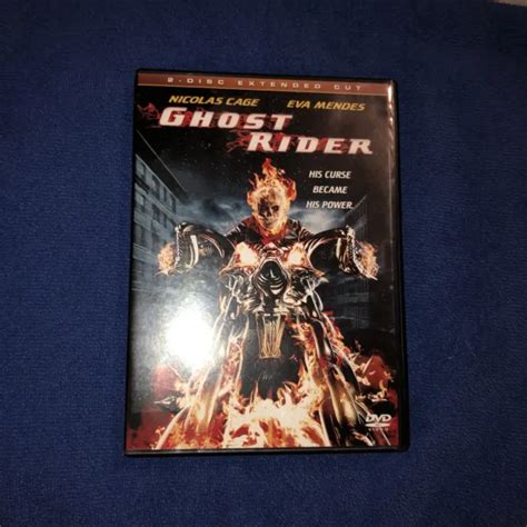 Ghost Rider Two Disc Extended Cut Dvd Nicolas Cage Eva Mendes 200