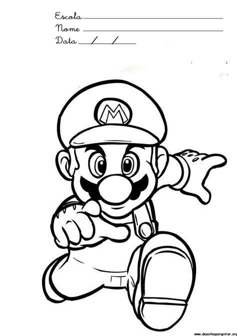 Desenhos Para Colorir Do Mario