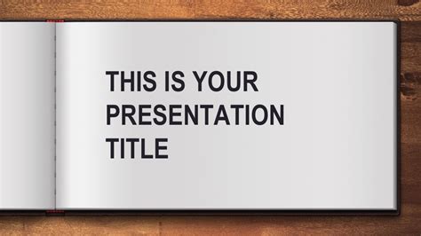 Free Open Book Presentation Powerpoint Template Designhooks