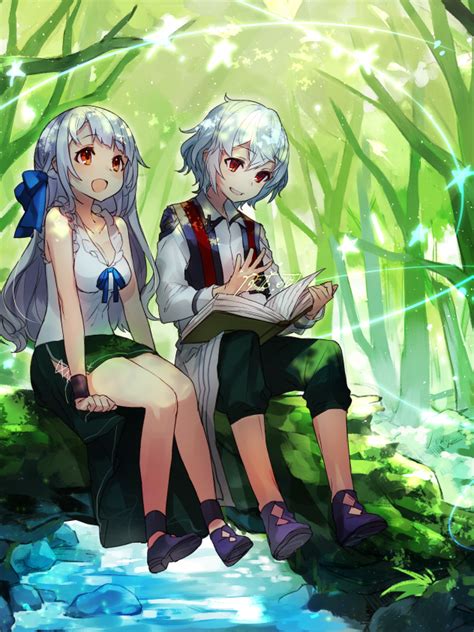 Download 1536x2048 Anime Twins Girl And Boy Forest