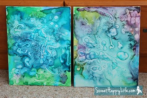 Diy Unbelievably Beautiful Painting With Watercolors Glue And Salt Kidsomania