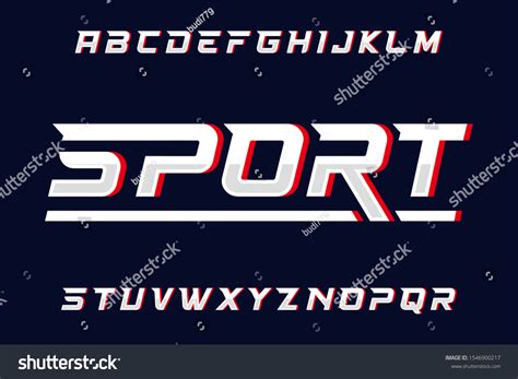 Sports Font Types 3d Variations Stock Illustration 1546900217