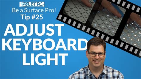 How To Adjust Your Surface Pro Keyboard Backlight Using F7 Youtube