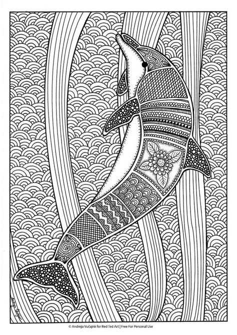 Realistic Dolphin In A Wave Coloring Pages Tripafethna