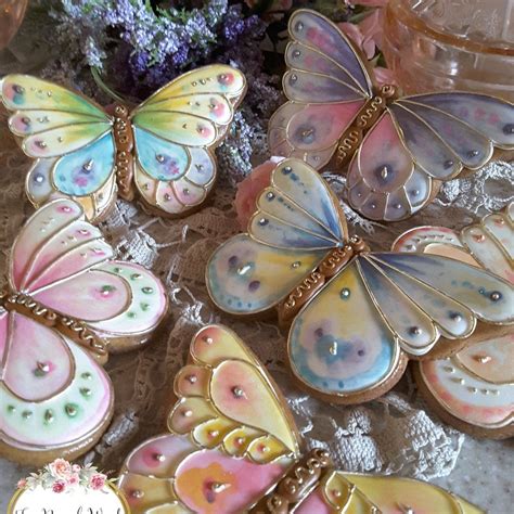 Butterfly cookies, gingerbread cookies, keepsake cookies, decorated cookies, summer cookies ...