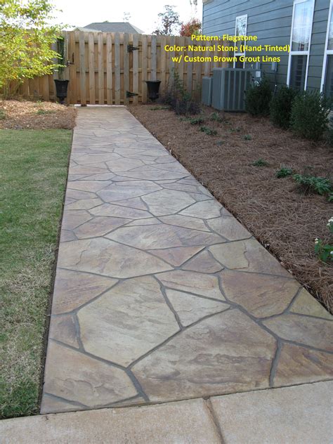 Flagstone is functional and prevents weed growth and adds a level of eloquence to your outdoor space. Pin by Stampitcrete, LLC. on Stampitcrete, LLC. Specialty ...