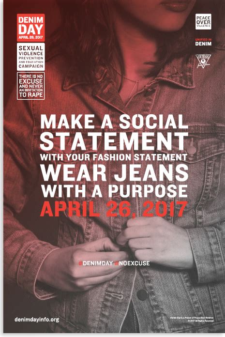 Wear Denim On April 26 For Sexual Assault Awareness Month