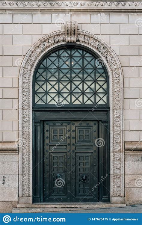 The Door Of The Walters Art Museum In Mount Vernon Baltimore Maryland