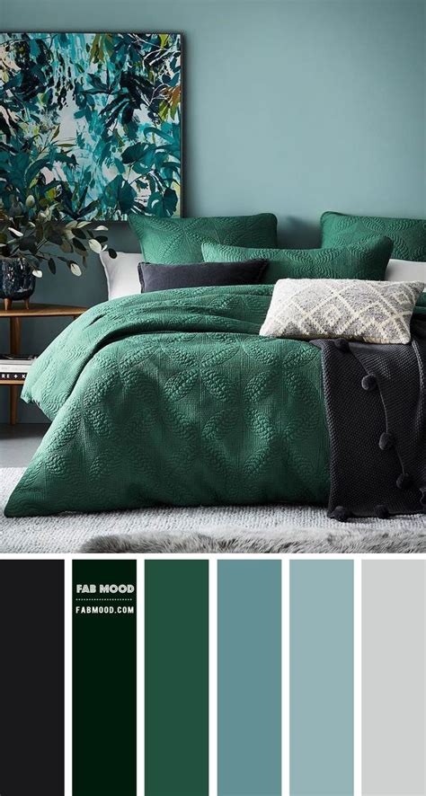Green Bedroom Color Scheme Dark Blue Grey Green Bedroom Colors Bedroom Color Schemes
