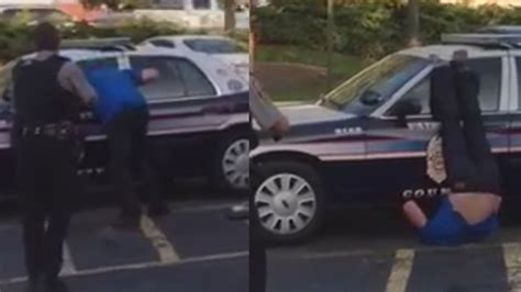 guy slams his head into police car 10 times youtube