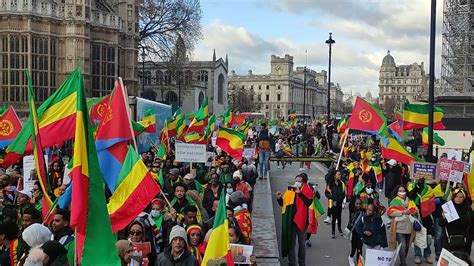 Ethiopian Protest London Huge Pro Ethiopian Government Rally Youtube