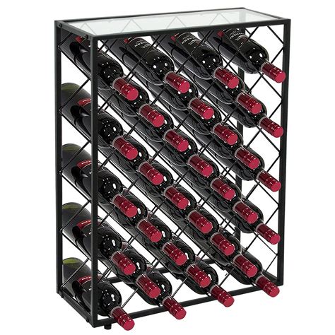 Smartxchoices 32 Bottle Black Steel Wine Rack with Thick ... Discover kitchen wine racks on amazon.com at a great price.