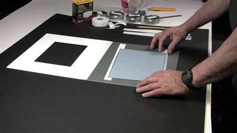 How To Make Edge Strips For Mounting Artwork And Photographs Youtube
