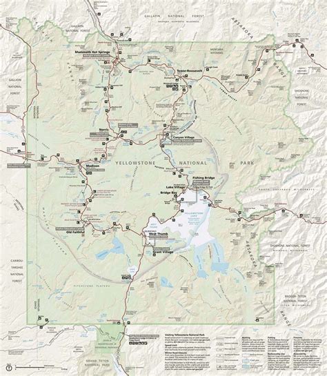 Yellowstone National Park Maps And Directions