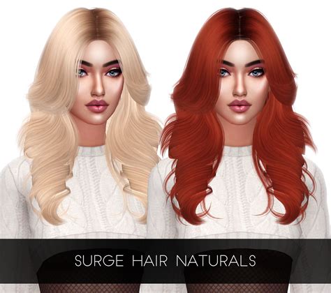 Surge Hair Naturals 26 Swatches Custom Thumbnail Mesh By Tsminhsims
