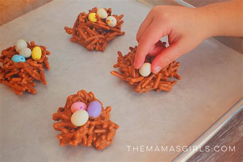Easter Egg Candy Nests Easiest Recipe For Kids Themamasgirls