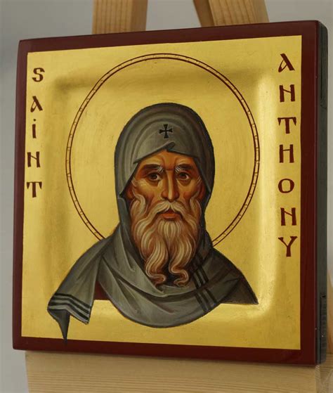 St Anthony The Great Miniature Orthodox Icon Blessedmart