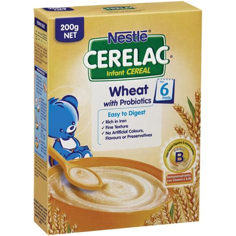 5 month baby food cerelac. Nestle CERELAC Wheat Infant Cereal (From 6 months) Baby ...