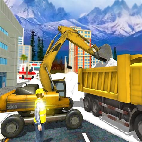 Heavy Snow Plow Truck Excavator Drive R Simulator By Muhammad Masood