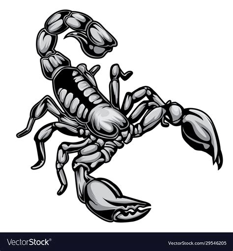 Scorpions Drawing Logo 01 Royalty Free Vector Image