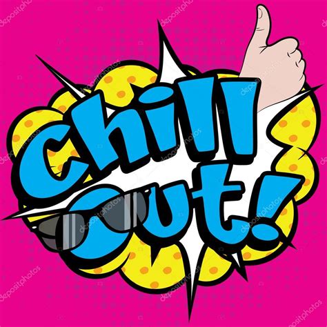 Chill Out Lettering Stock Vector Image By ©galamar 124518328