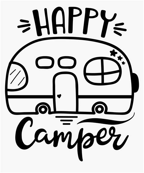 This Adorable "happy Camper - Happy Camper Svg Free, HD Png Download