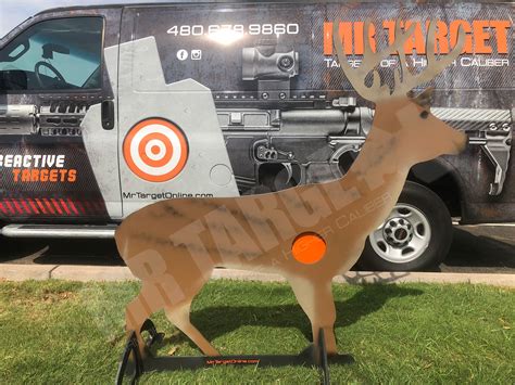 Whitetail Deer Reactive Animal Hunting Target With Vitals By Mr Target