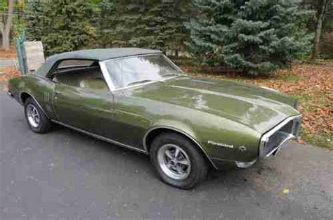 Find Used 1968 Firebird Convertible Ohc 6 Cylinder Great Shape In