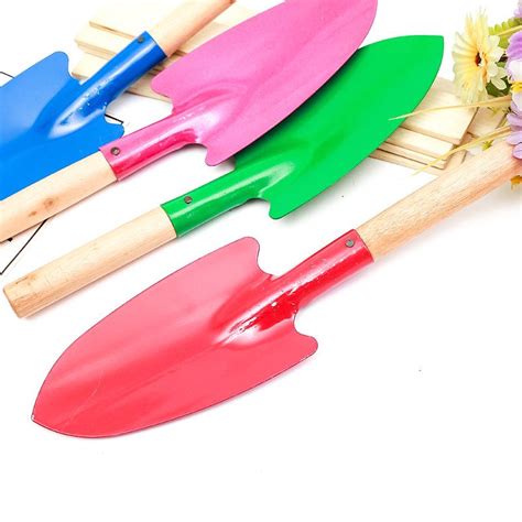 Ful Mini Iron Garden Shovel Small Gardening Shovel Kid Plant Spade With