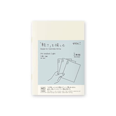 Midori Md Notebook Light A5 Set Of 3 Grid