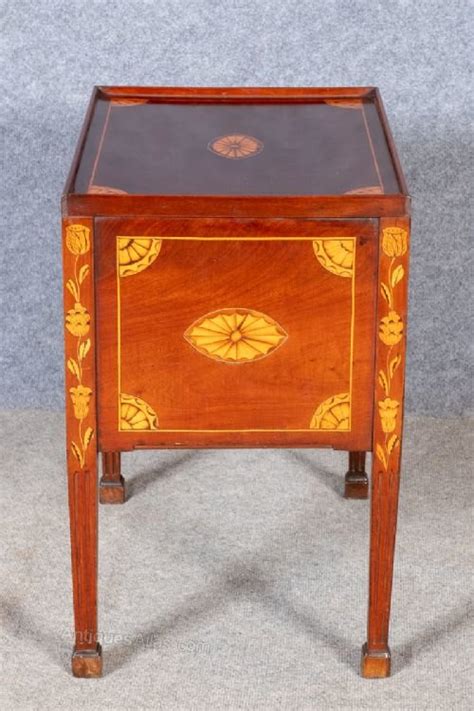 Antique Dutch Marquetry Nightstand Lamp Table Antiques Atlas