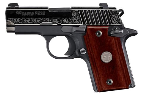 Sig Sauer P938 Engraved Rosewood 9mm Vance Outdoors