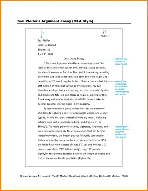 Apa Short Essay Format Example Paper Template Thatsnotus