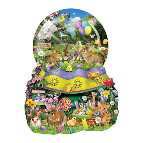 Puzzle Xxl Pieces Lori Schory Easter Globe Sunsout 95920 1000