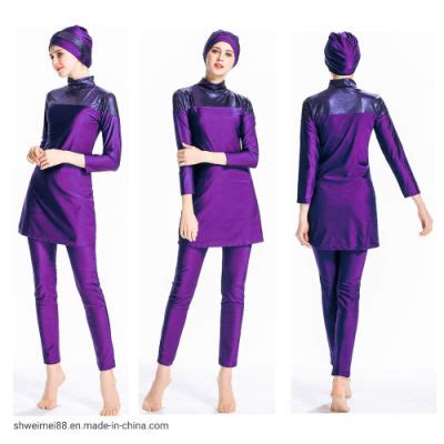 Baju Renang Plus Size Muslim Swimwear For Lady Islamic Swimming Suits