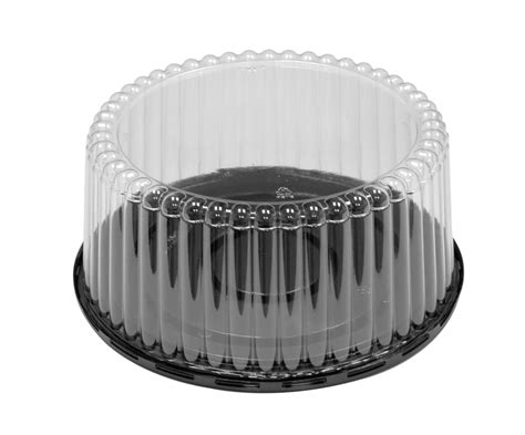Pactiv Pwp Apet Plastic Premium Round Cake Container Blackclear 100