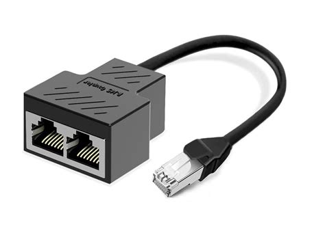 Akwor Ethernet Splitter Rj45 1 Male To 2 Female Lan