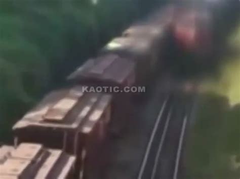 Man Distracted On Cell Phone Gets Run Over By Train