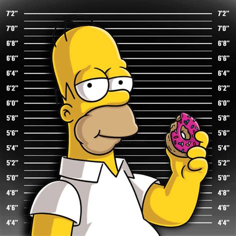 Homer Simpson Mug Hot Mugshot Peinture Par Tony Rubino Artmajeur