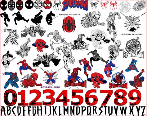 Spiderman Svg Bundle Spiderman Clipart Cutfiles Dxf Eps Png Files