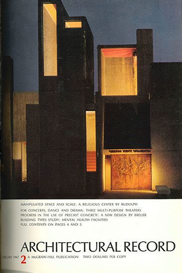 Vintage Cover Gallery Architectural Record