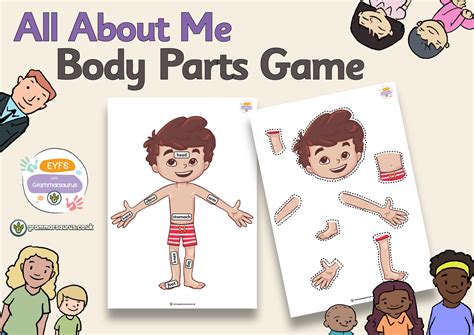 Eyfs All About Me Body Parts Game Grammarsaurus