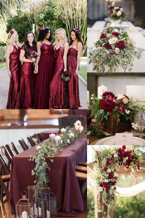 Burgundy Fall Wedding Colors Warehouse Of Ideas