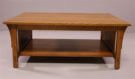 At Auction Stickley Mission Oak Coffee Table