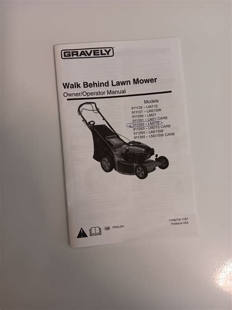 Gravely Model Lm21s Self Propelled Walk Behind Gas Powered Mower Ebay