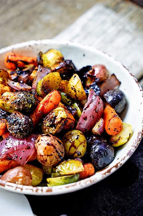 Easy Roasted Vegetables With Honey And Balsamic Syrup